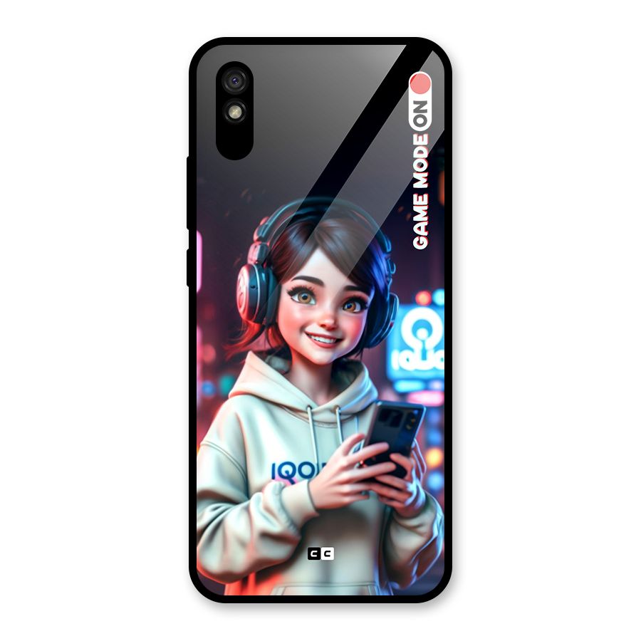 Lets Play Glass Back Case for Redmi 9i