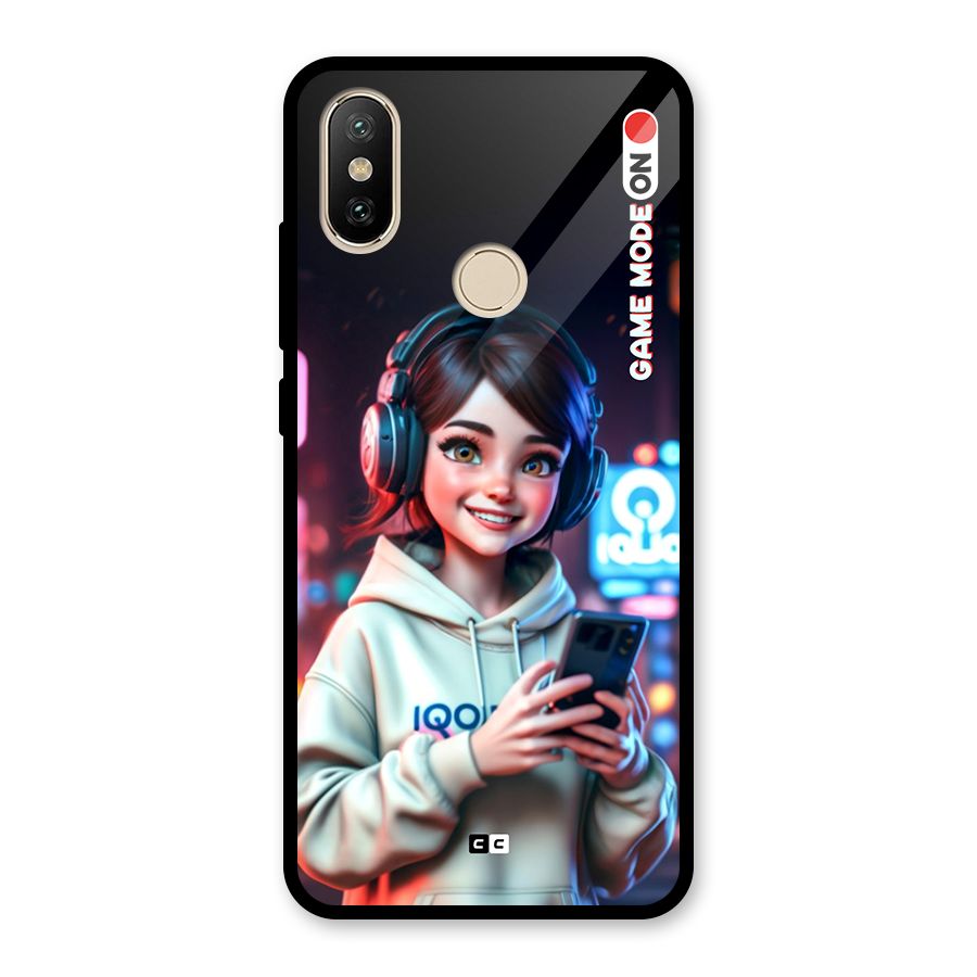 Lets Play Glass Back Case for Redmi A1
