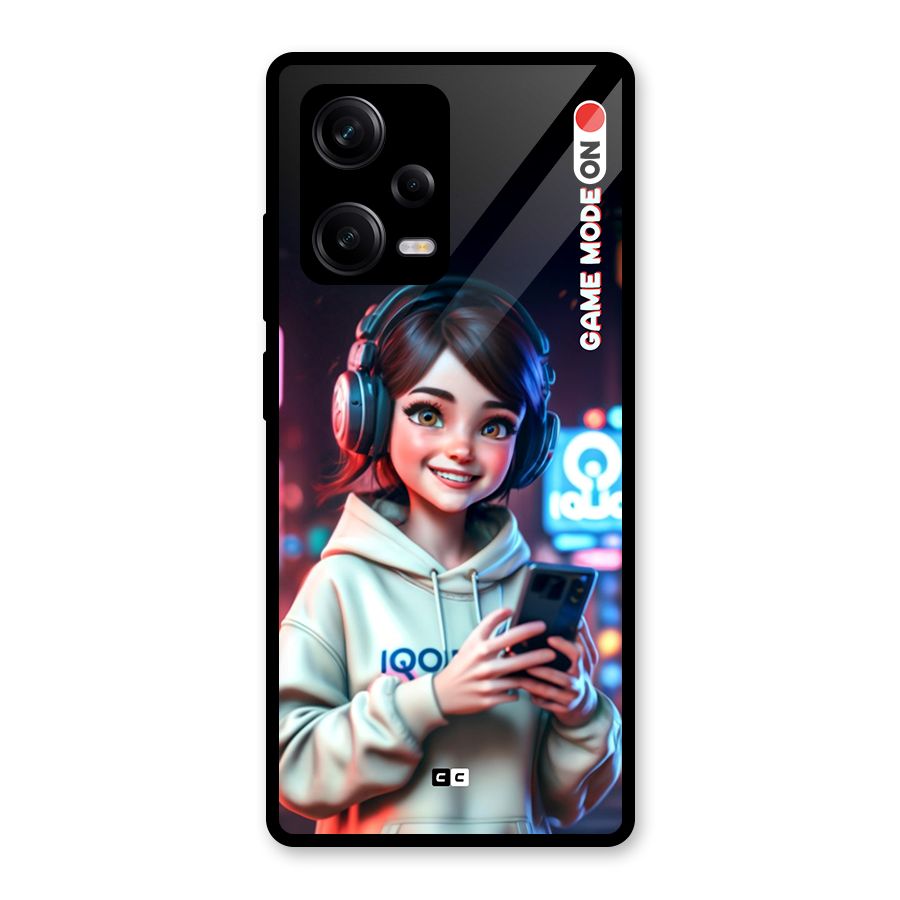 Lets Play Glass Back Case for Redmi Note 12 Pro