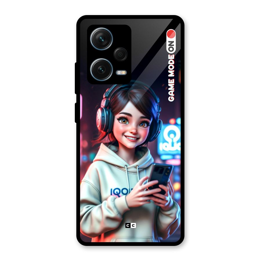 Lets Play Glass Back Case for Redmi Note 12 Pro Plus 5G