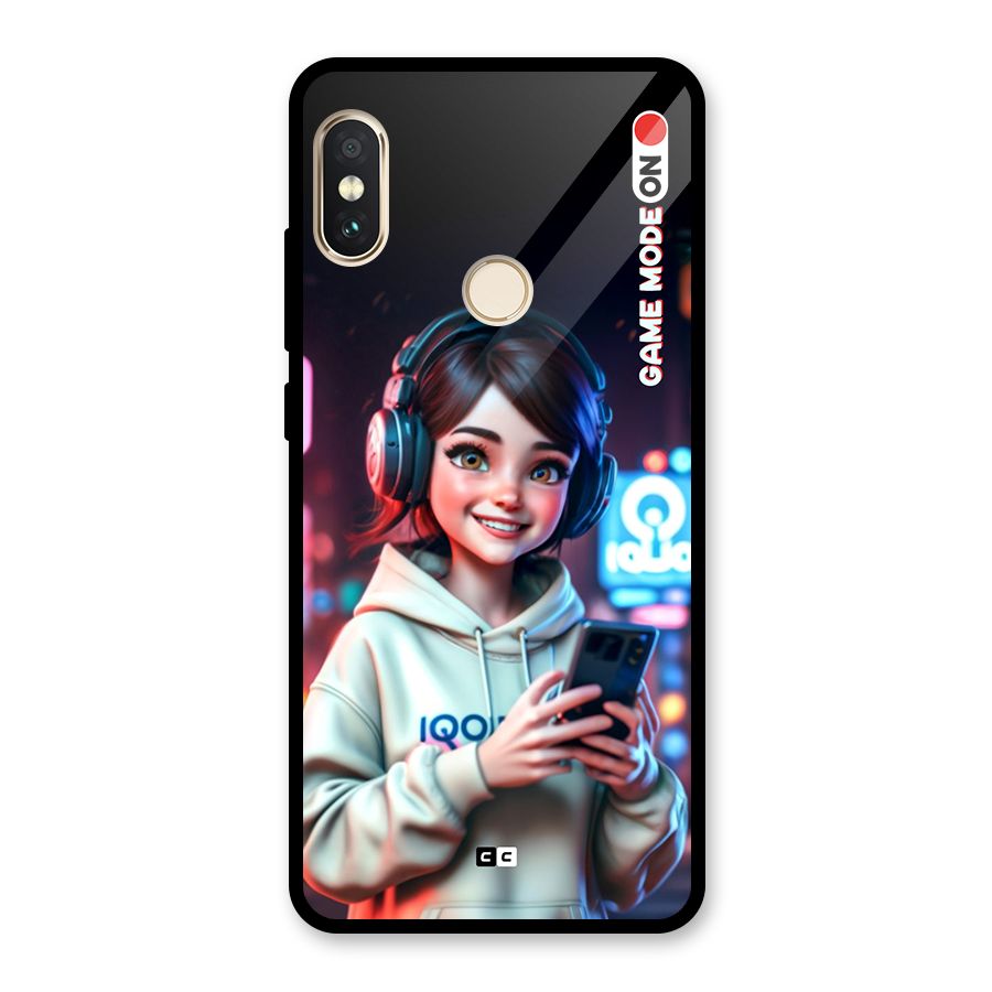 Lets Play Glass Back Case for Redmi Note 5 Pro