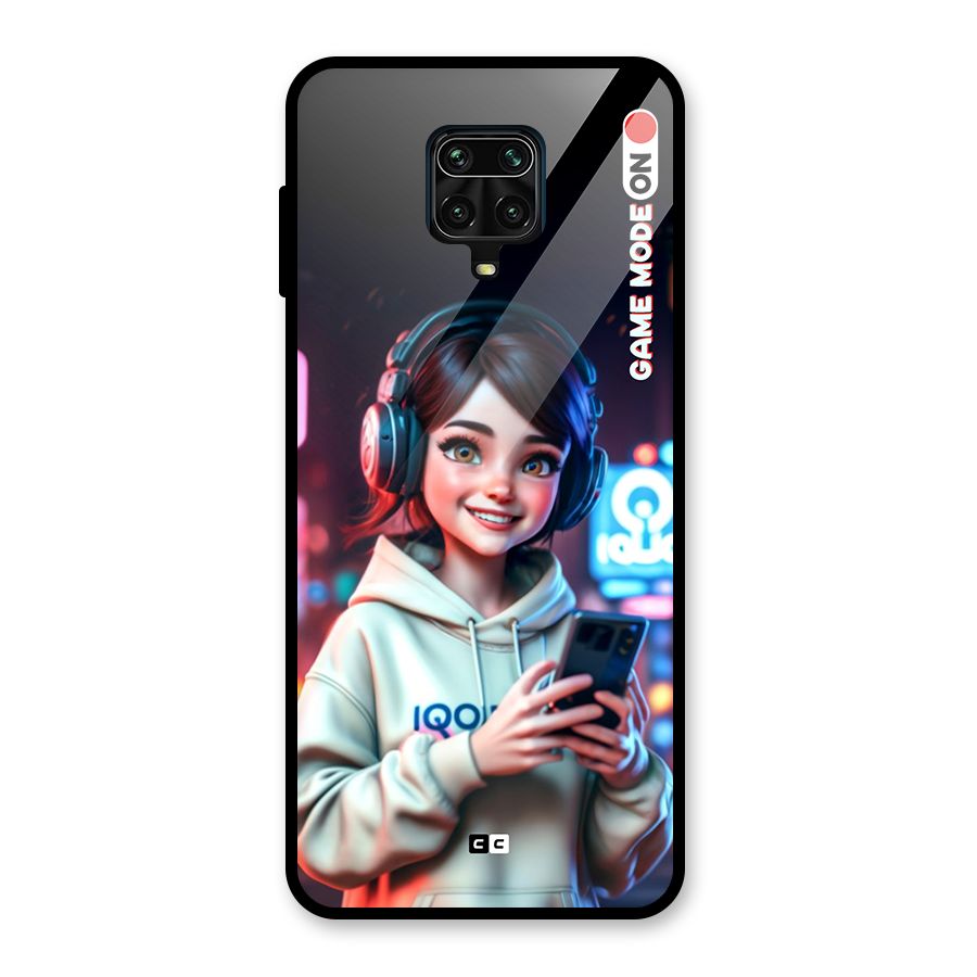 Lets Play Glass Back Case for Redmi Note 9 Pro