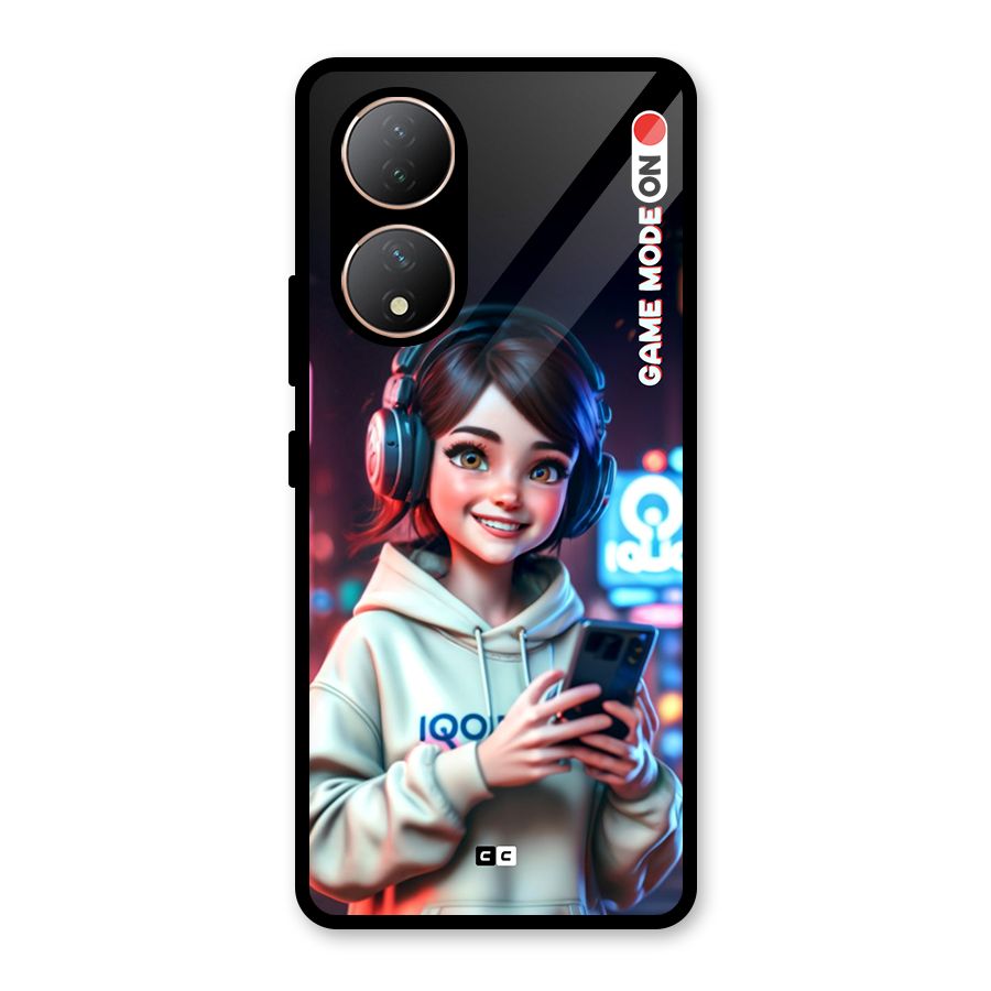 Lets Play Glass Back Case for Vivo T2