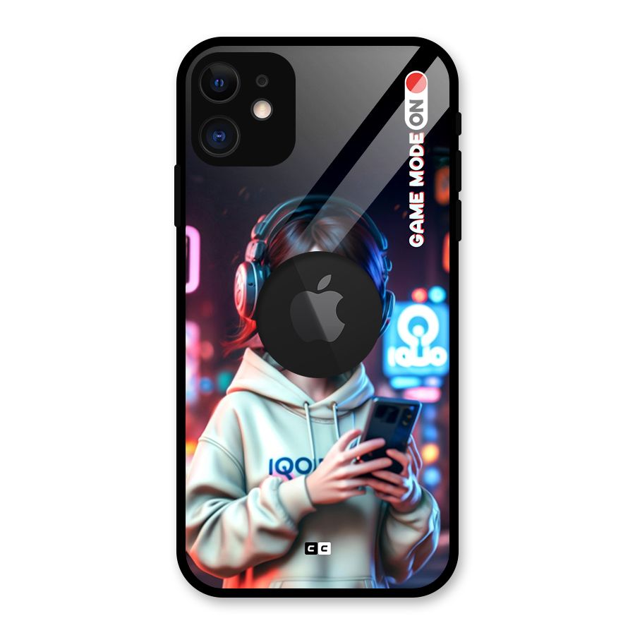 Lets Play Glass Back Case for iPhone 11 Logo Cut