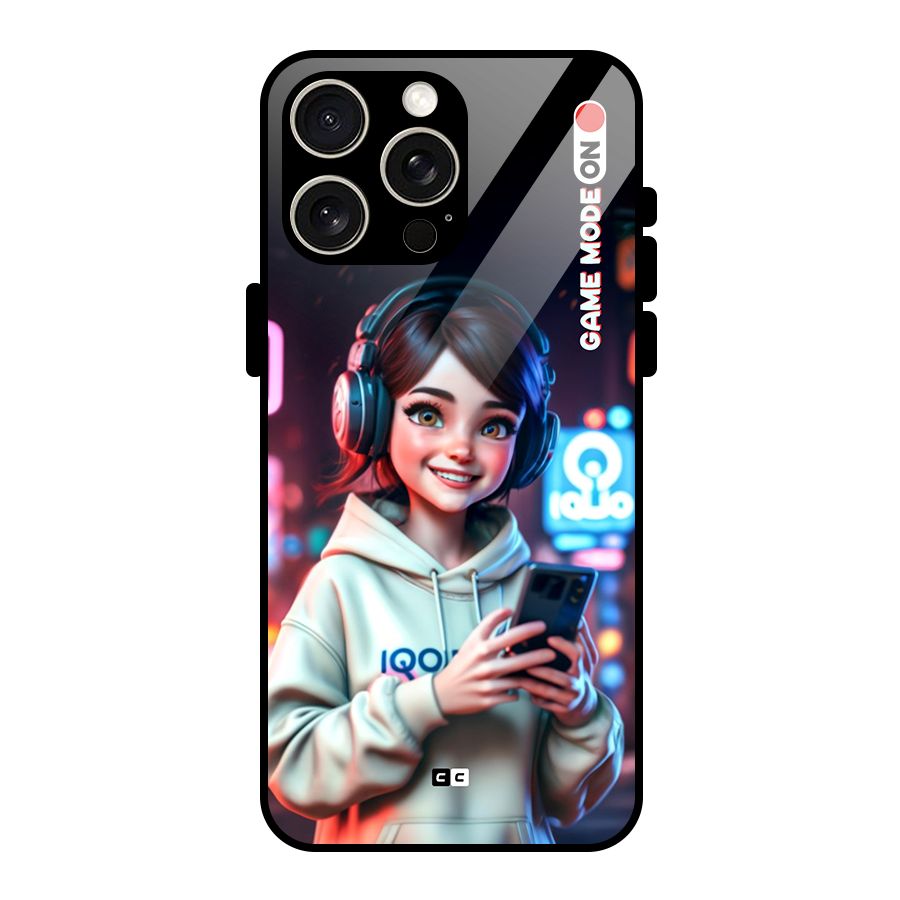 Lets Play Glass Back Case for iPhone 15 Pro Max