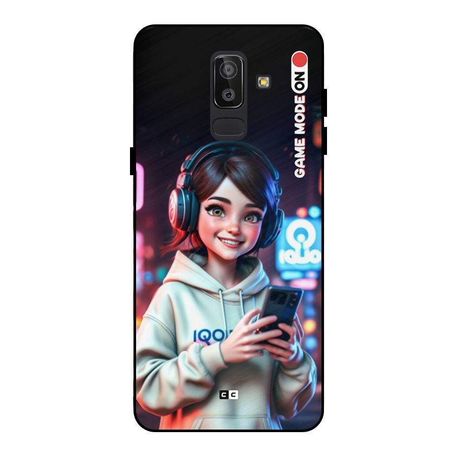 Lets Play Metal Back Case for Galaxy J8