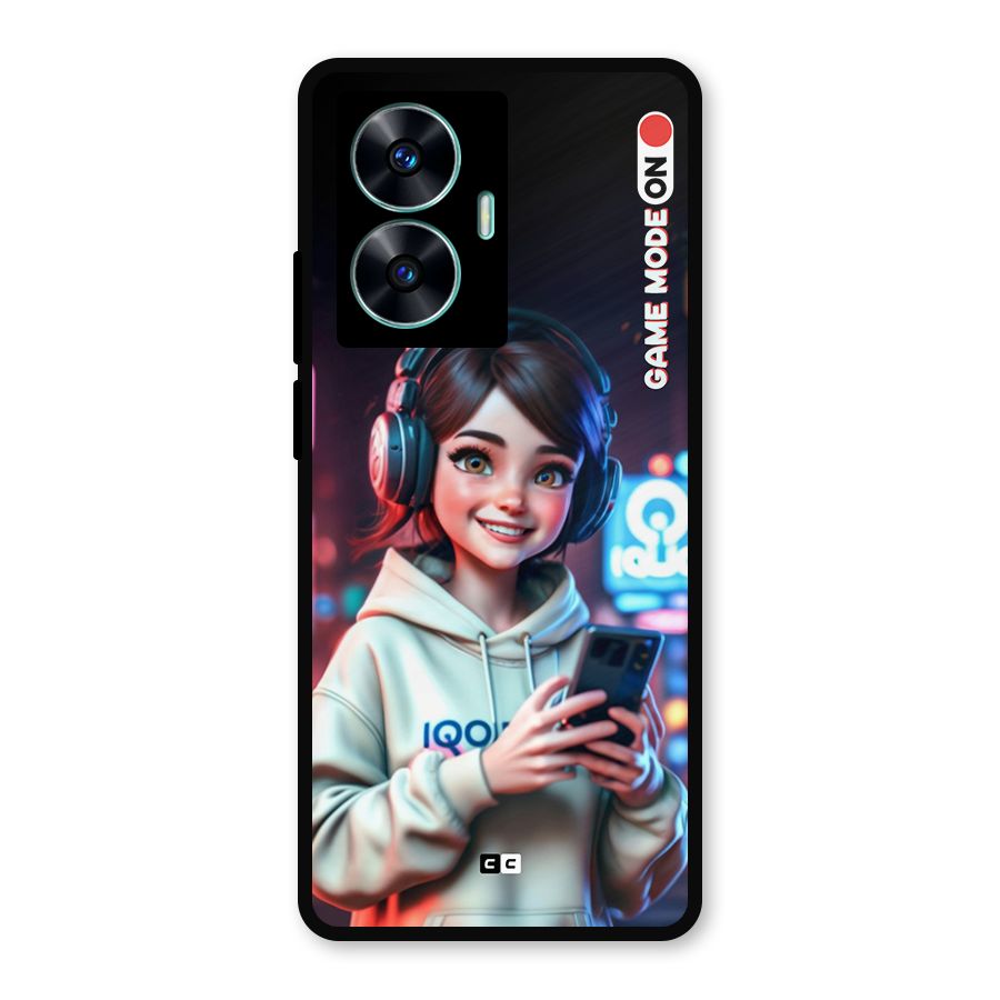 Lets Play Metal Back Case for Realme Narzo N55