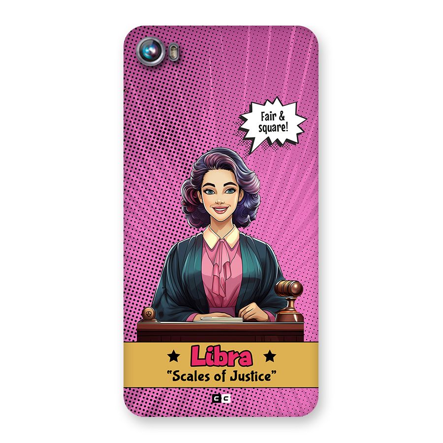 Libra Justice Back Case for Canvas Fire 4 (A107)