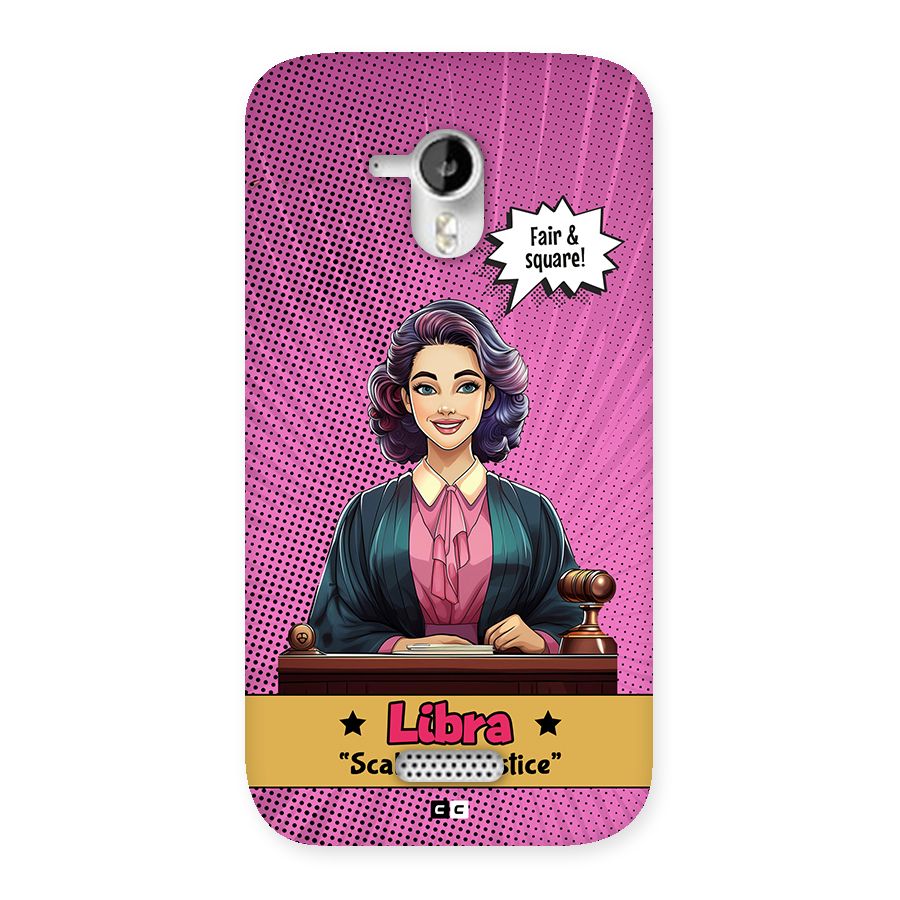 Libra Justice Back Case for Canvas HD A116
