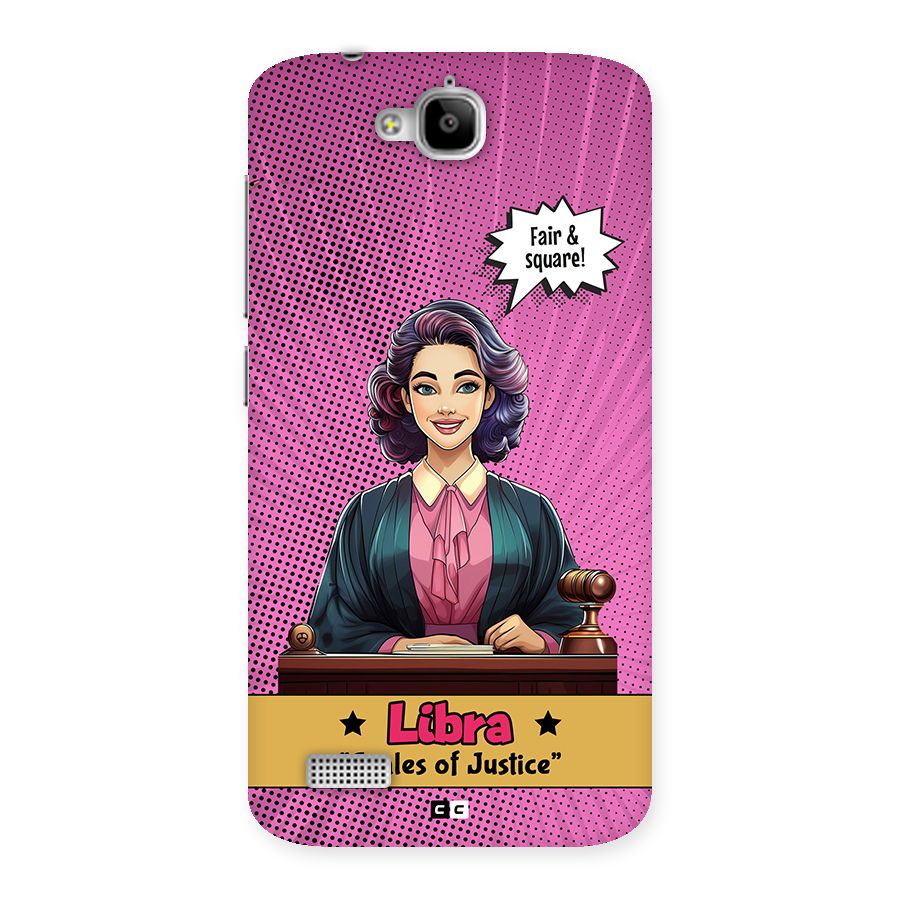 Libra Justice Back Case for Honor Holly