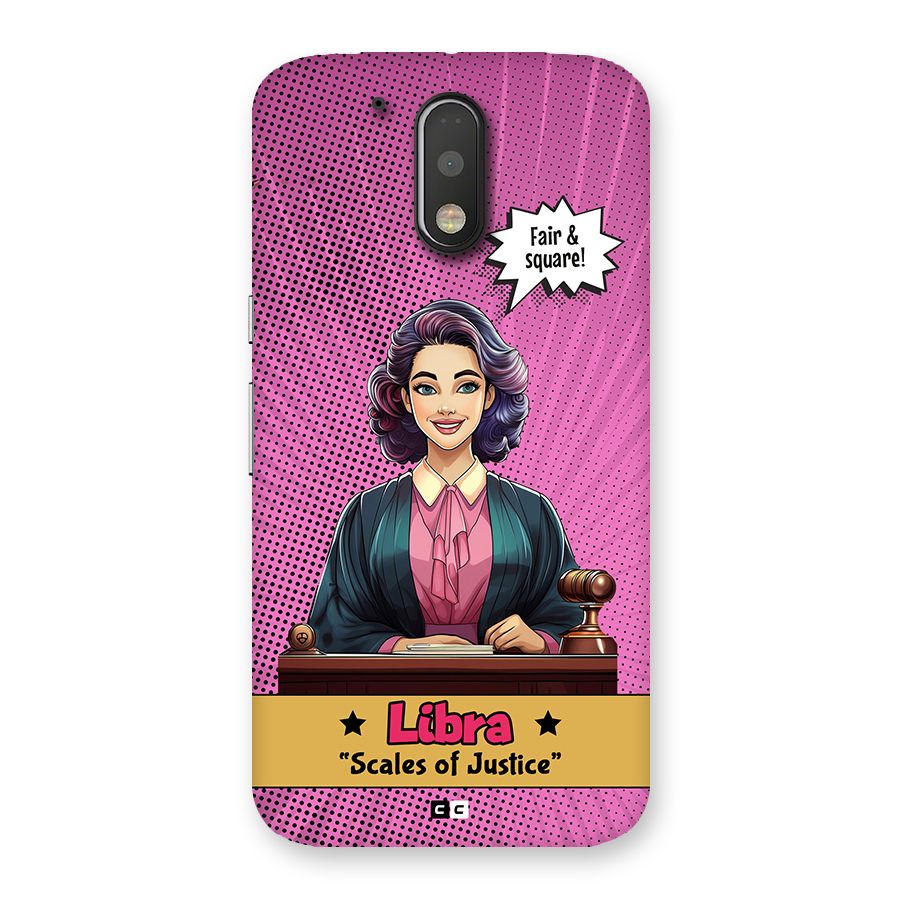 Libra Justice Back Case for Moto G4 Plus