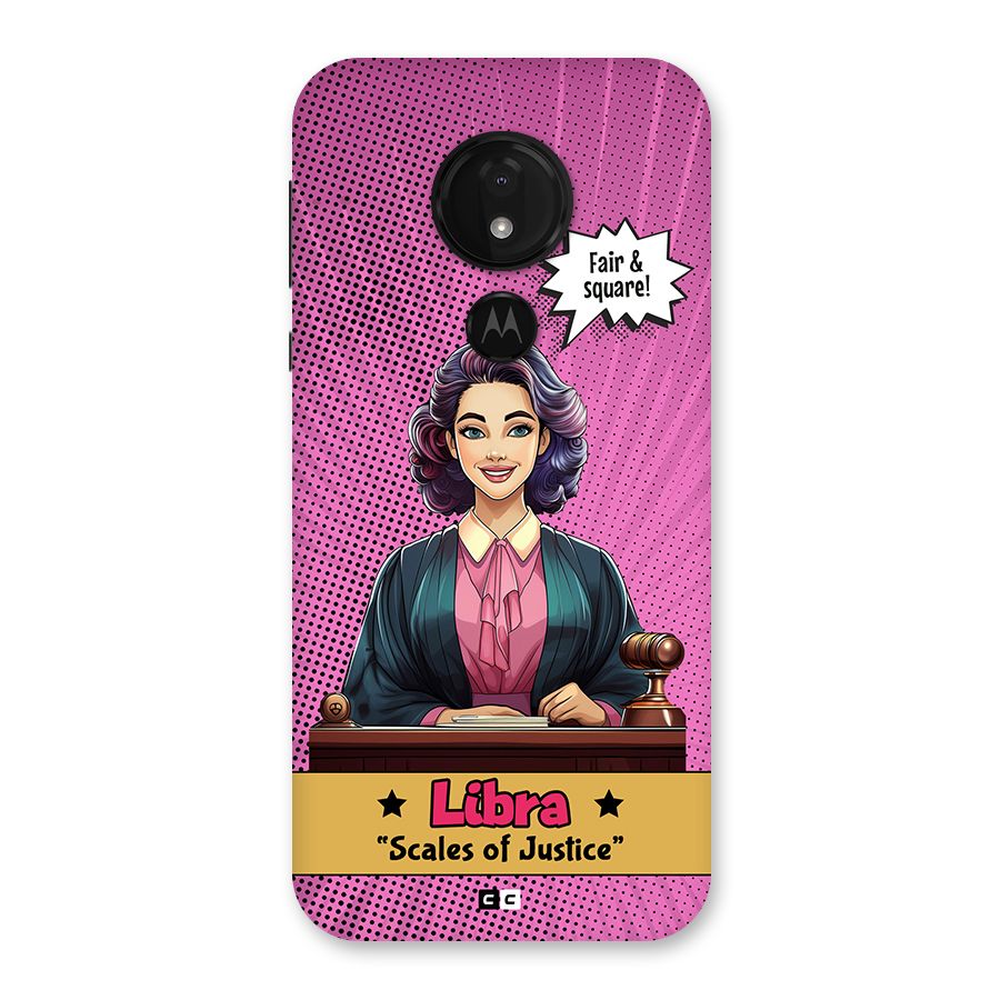 Libra Justice Back Case for Moto G7 Power