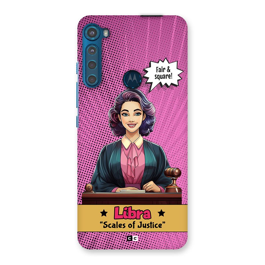 Libra Justice Back Case for Motorola One Fusion Plus