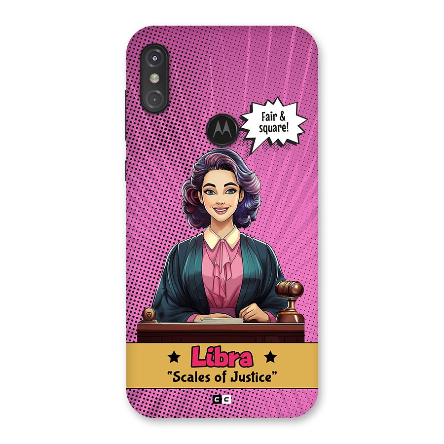 Libra Justice Back Case for Motorola One Power
