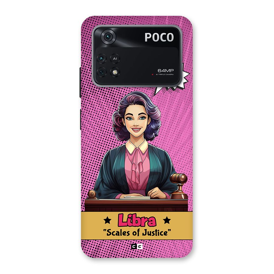 Libra Justice Back Case for Poco M4 Pro 4G