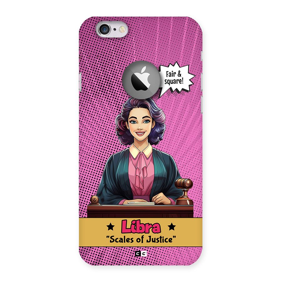 Libra Justice Back Case for iPhone 6 Logo Cut
