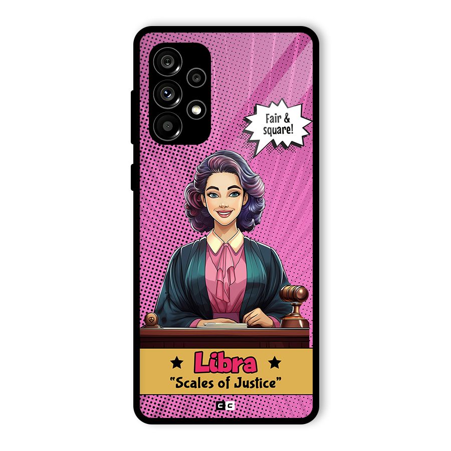 Libra Justice Glass Back Case for Galaxy A73 5G
