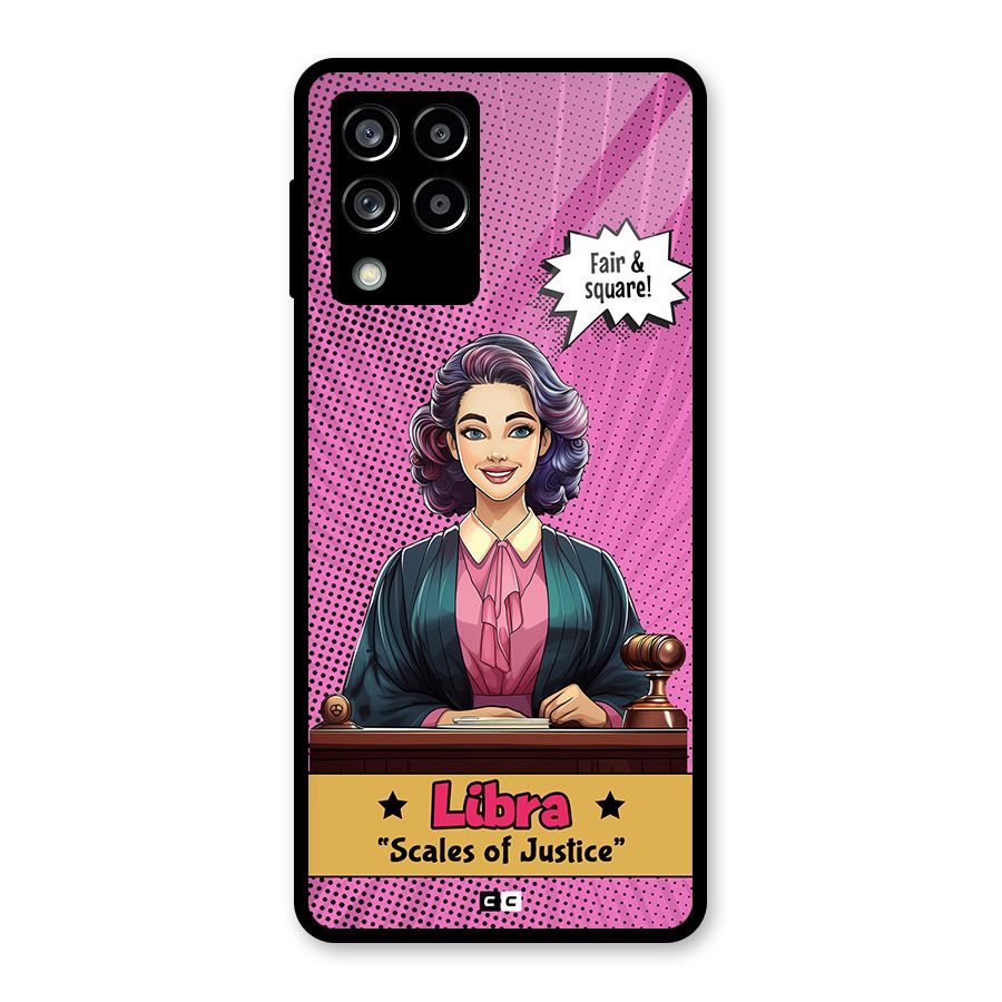 Libra Justice Glass Back Case for Galaxy M53 5G