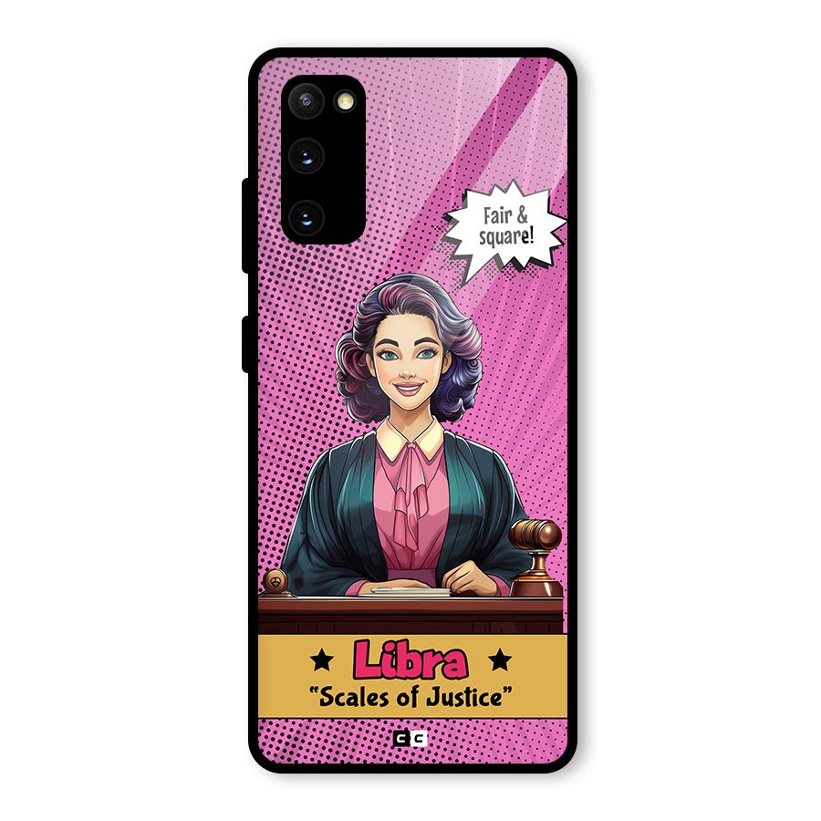 Libra Justice Glass Back Case for Galaxy S20 FE
