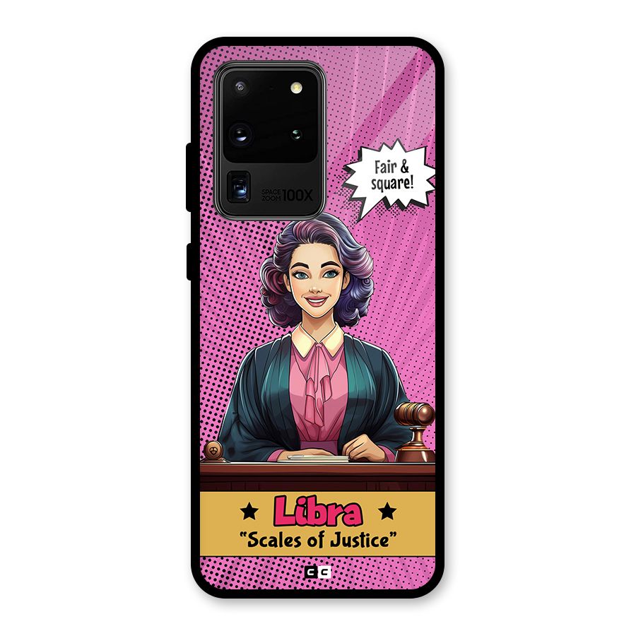 Libra Justice Glass Back Case for Galaxy S20 Ultra