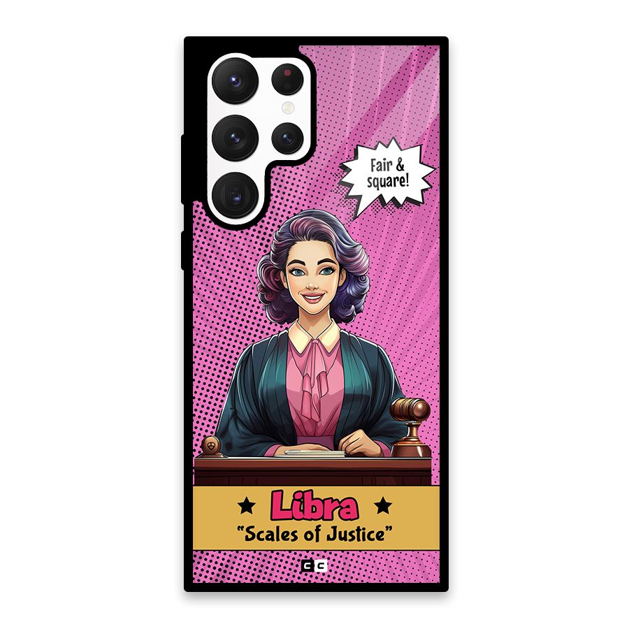 Libra Justice Glass Back Case for Galaxy S22 Ultra 5G