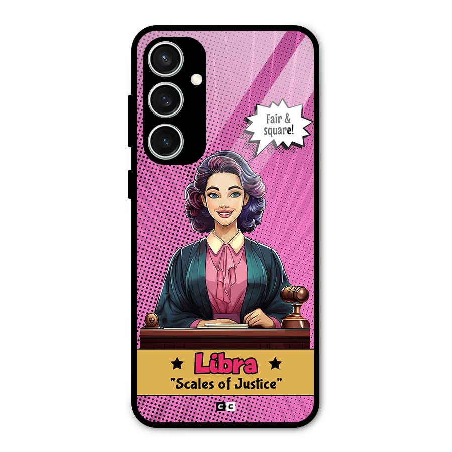 Libra Justice Glass Back Case for Galaxy S23 FE