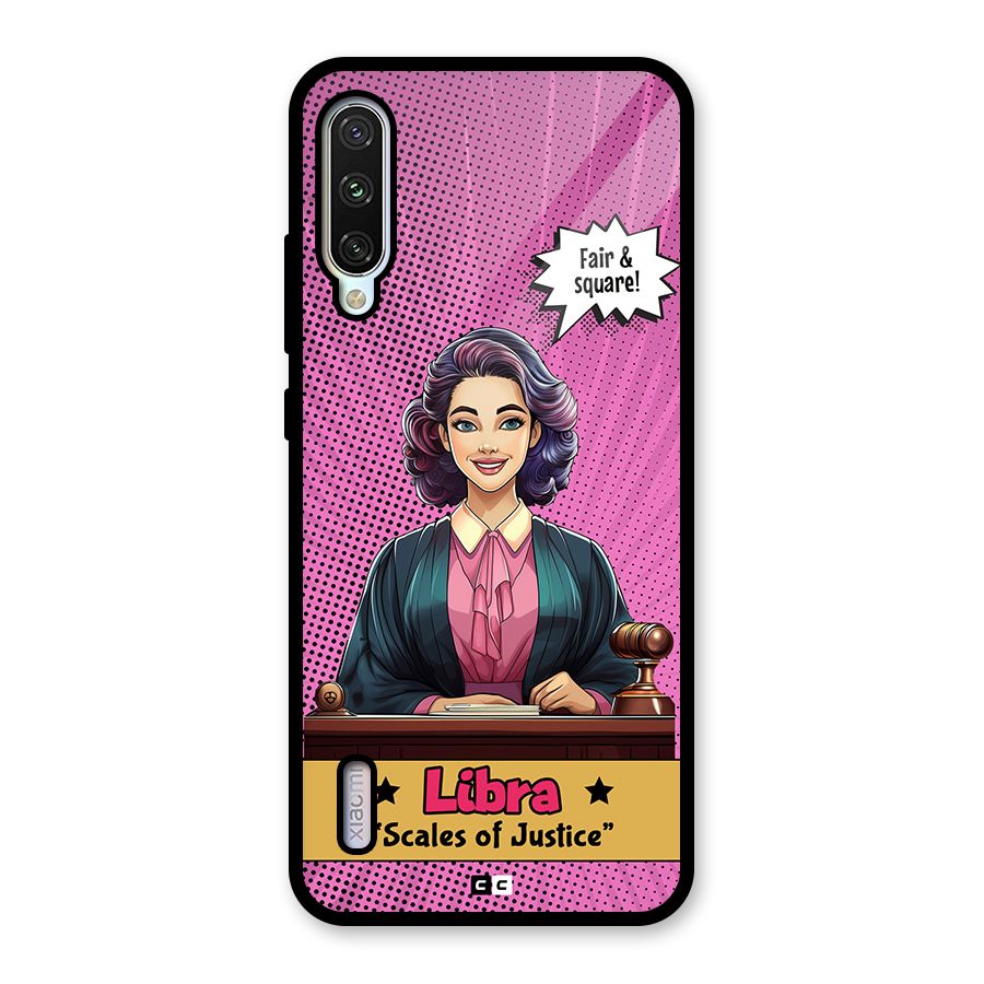Libra Justice Glass Back Case for Mi A3