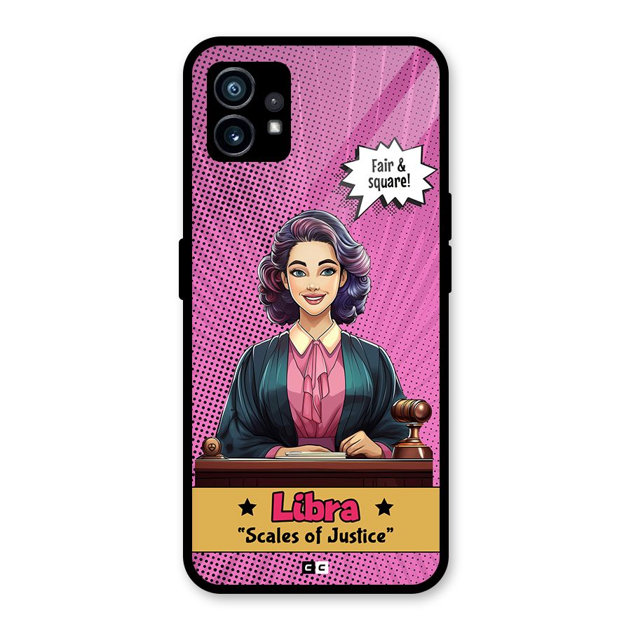 Libra Justice Glass Back Case for Nothing Phone 1