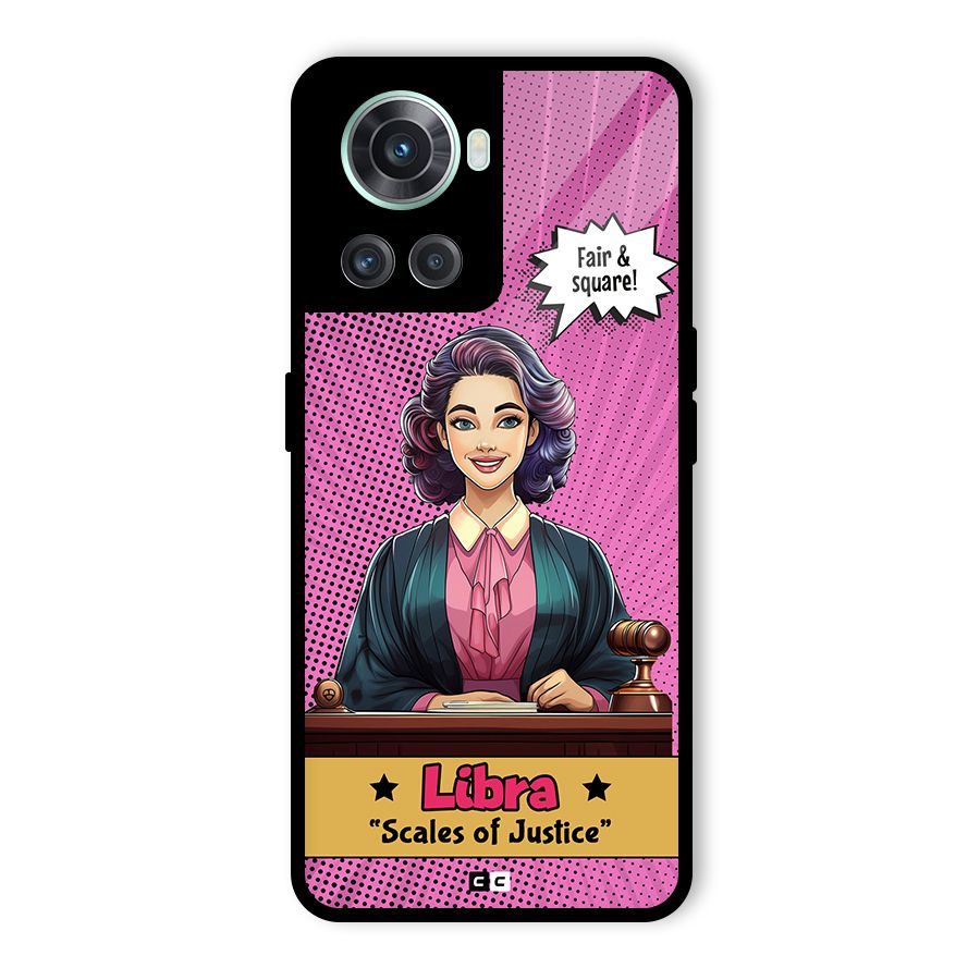 Libra Justice Glass Back Case for OnePlus 10R