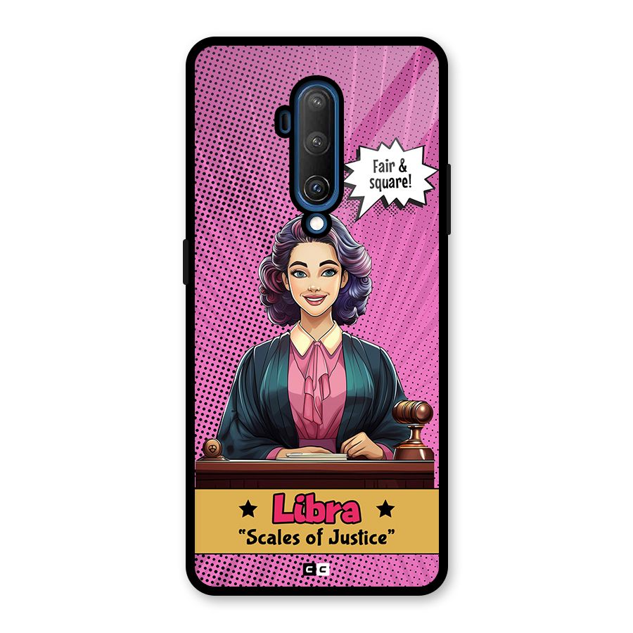 Libra Justice Glass Back Case for OnePlus 7T Pro