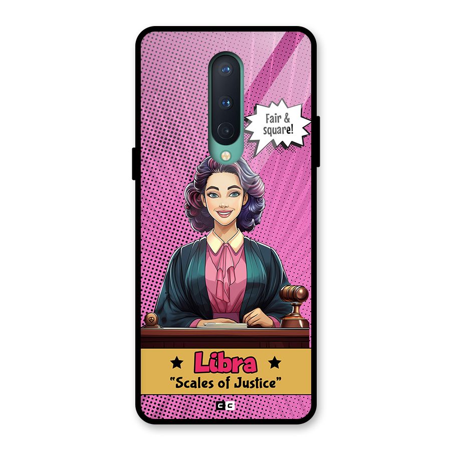 Libra Justice Glass Back Case for OnePlus 8