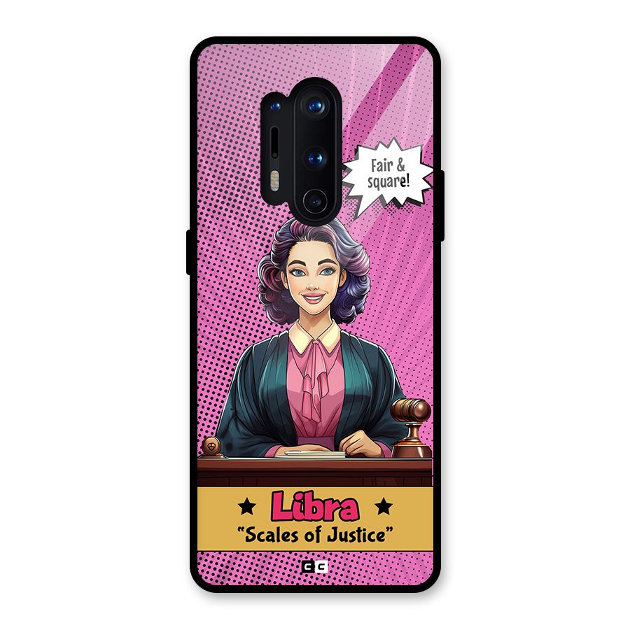 Libra Justice Glass Back Case for OnePlus 8 Pro