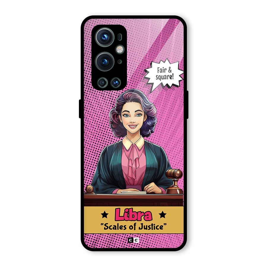 Libra Justice Glass Back Case for OnePlus 9 Pro