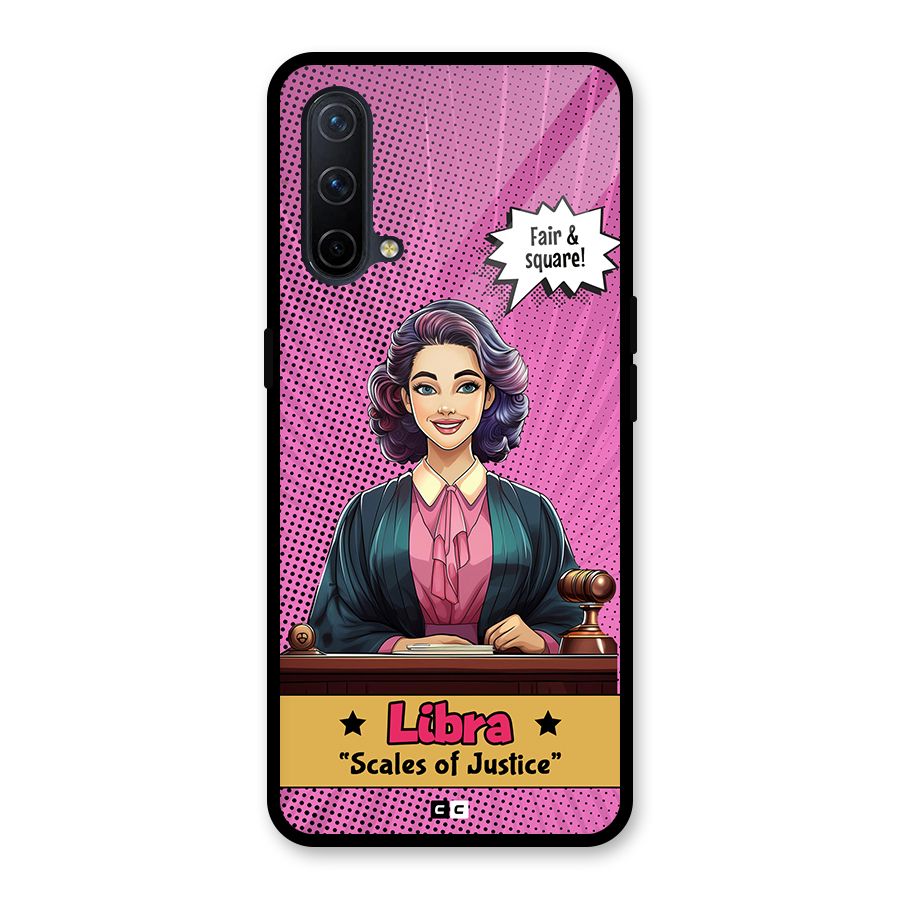 Libra Justice Glass Back Case for OnePlus Nord CE 5G