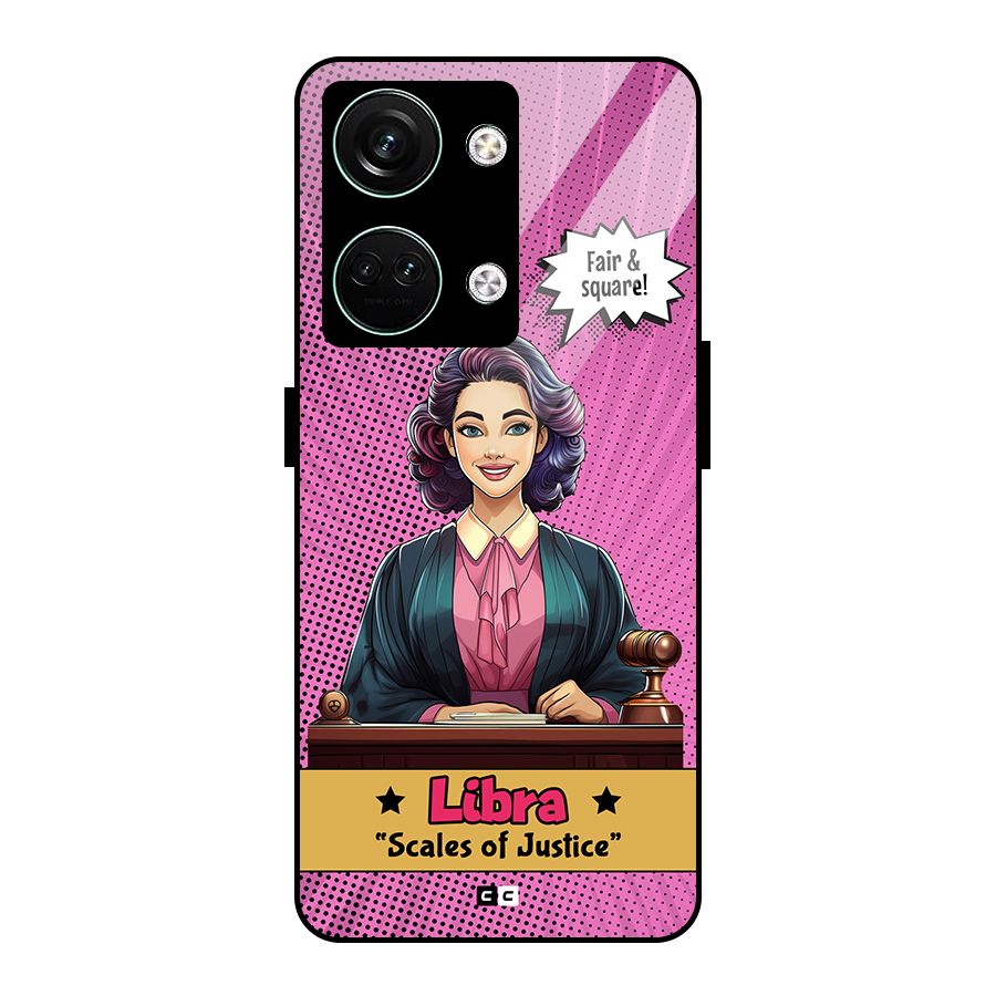 Libra Justice Glass Back Case for Oneplus Nord 3