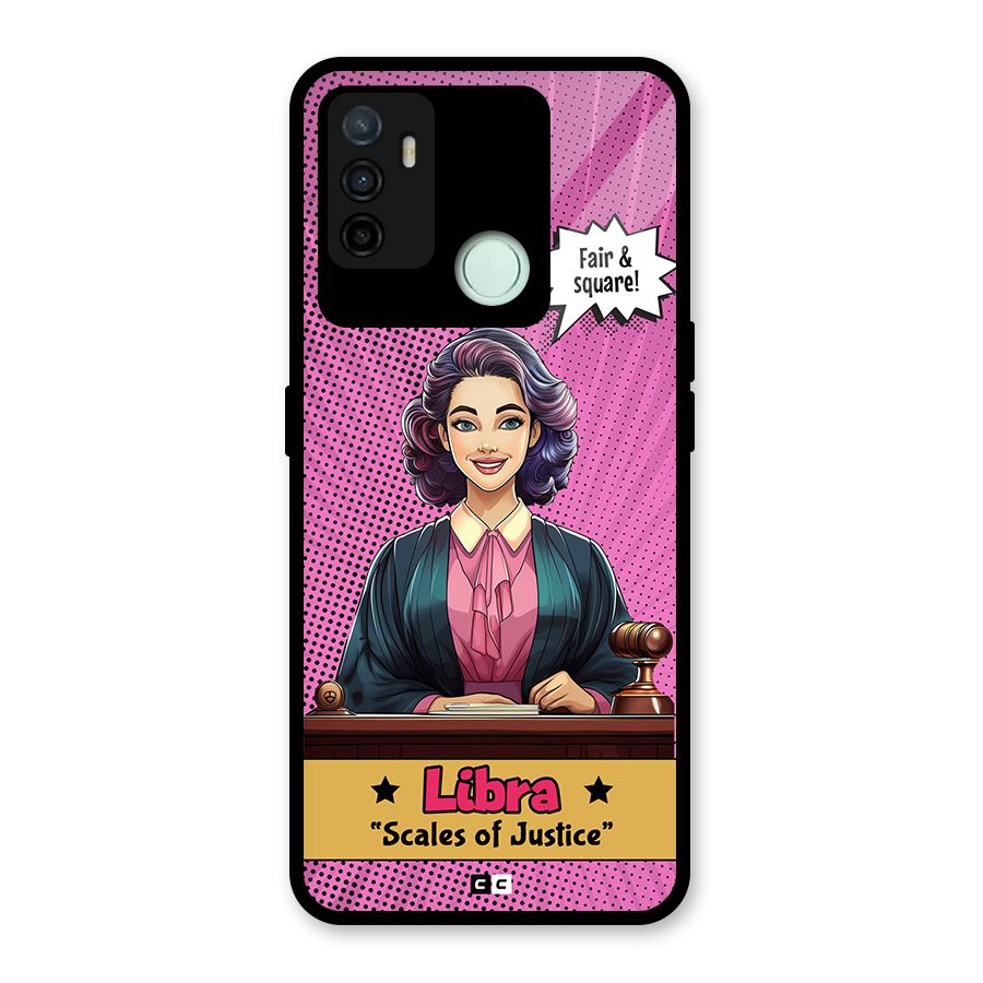 Libra Justice Glass Back Case for Oppo A53