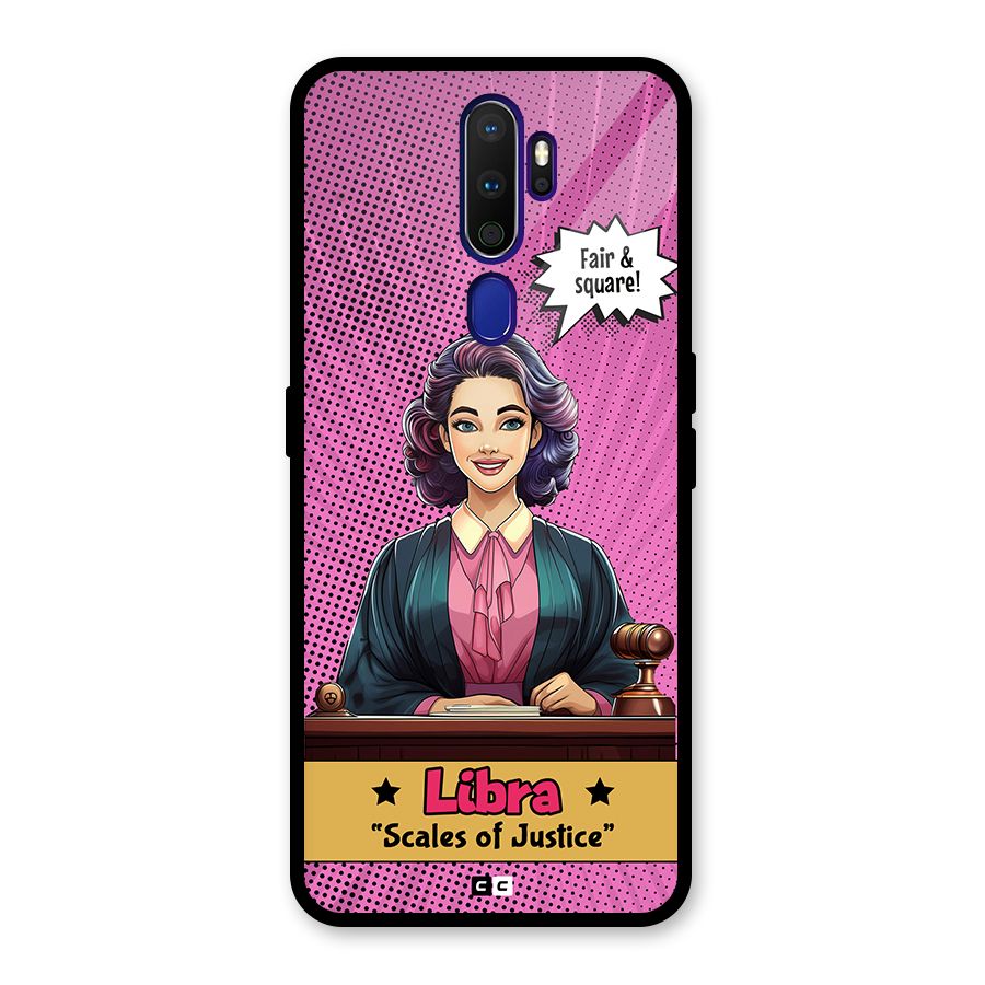 Libra Justice Glass Back Case for Oppo A9 (2020)