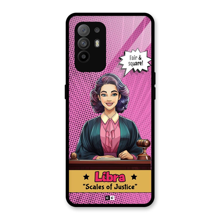 Libra Justice Glass Back Case for Oppo F19 Pro Plus 5G