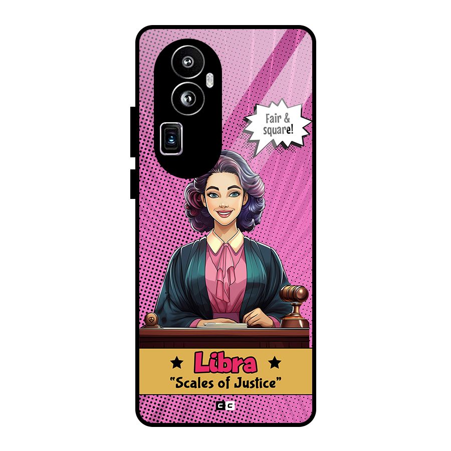 Libra Justice Glass Back Case for Oppo Reno10 Pro Plus