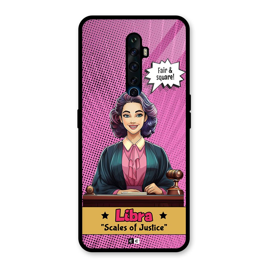 Libra Justice Glass Back Case for Oppo Reno2 Z