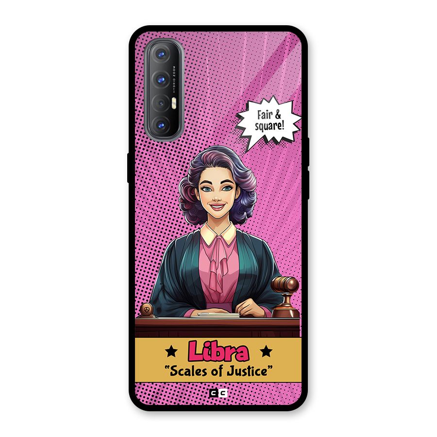 Libra Justice Glass Back Case for Oppo Reno3 Pro