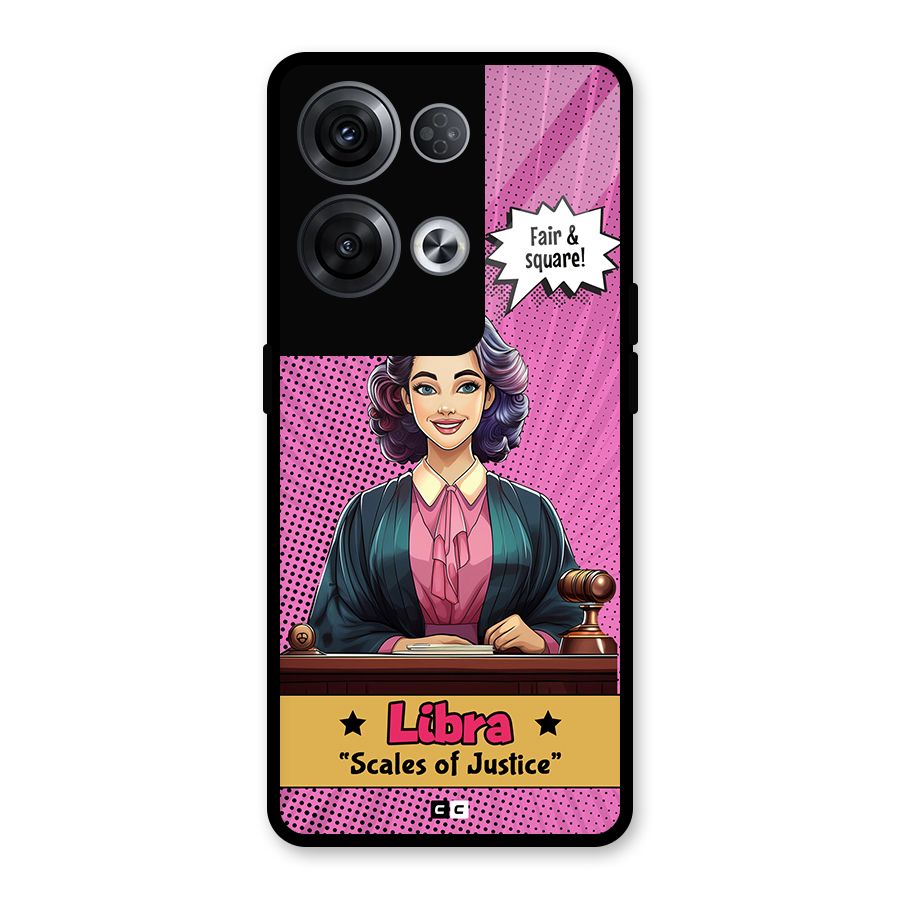 Libra Justice Glass Back Case for Oppo Reno8 Pro 5G