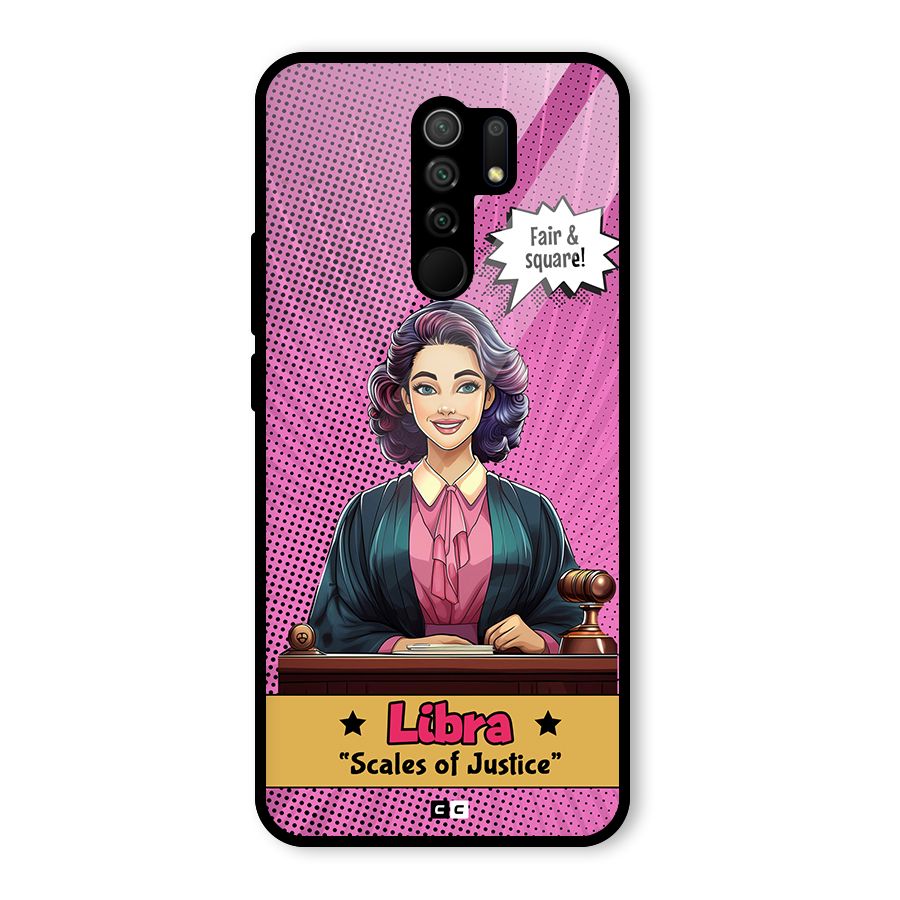 Libra Justice Glass Back Case for Poco M2