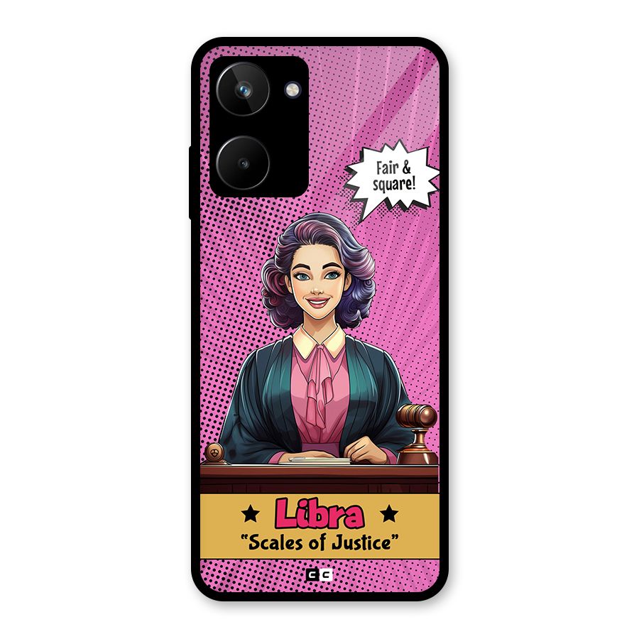 Libra Justice Glass Back Case for Realme 10