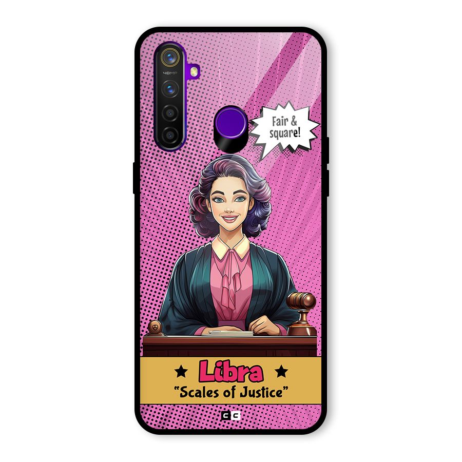Libra Justice Glass Back Case for Realme 5 Pro