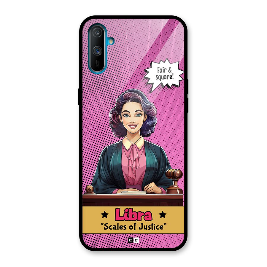 Libra Justice Glass Back Case for Realme C3