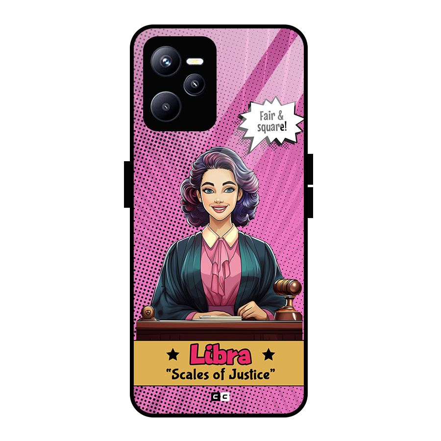 Libra Justice Glass Back Case for Realme C35