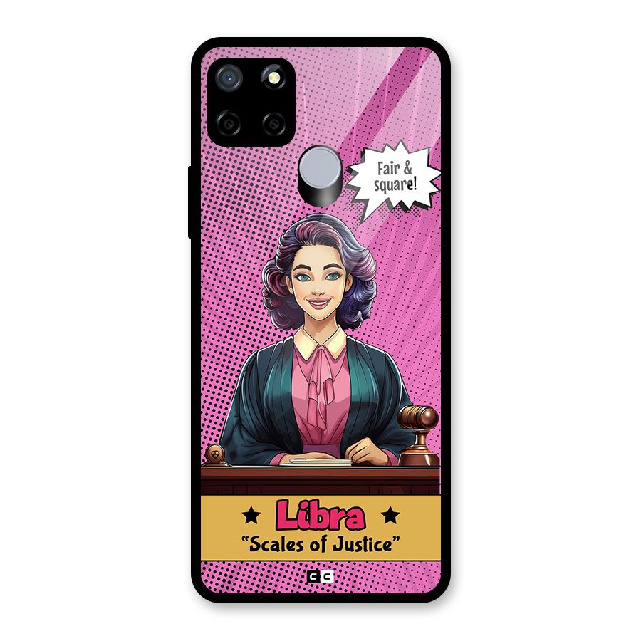 Libra Justice Glass Back Case for Realme Narzo 30A