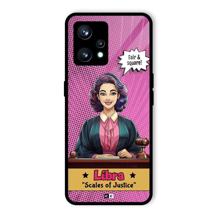 Libra Justice Glass Back Case for Realme Narzo 50 Pro