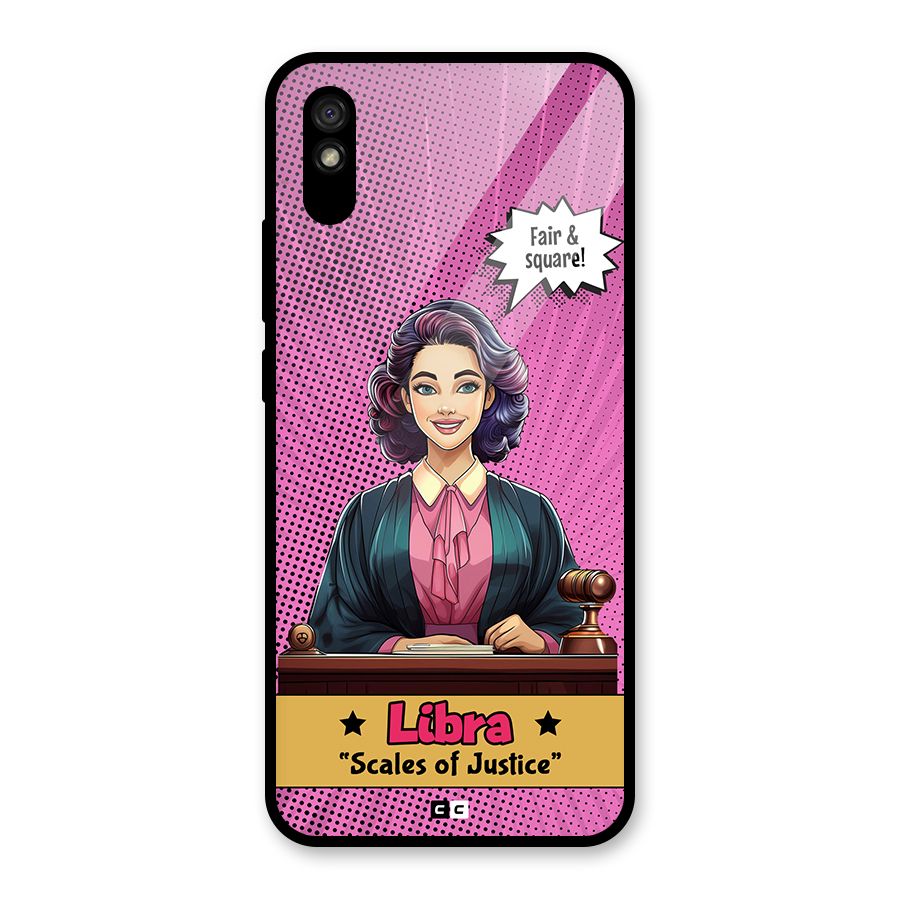Libra Justice Glass Back Case for Redmi 9i